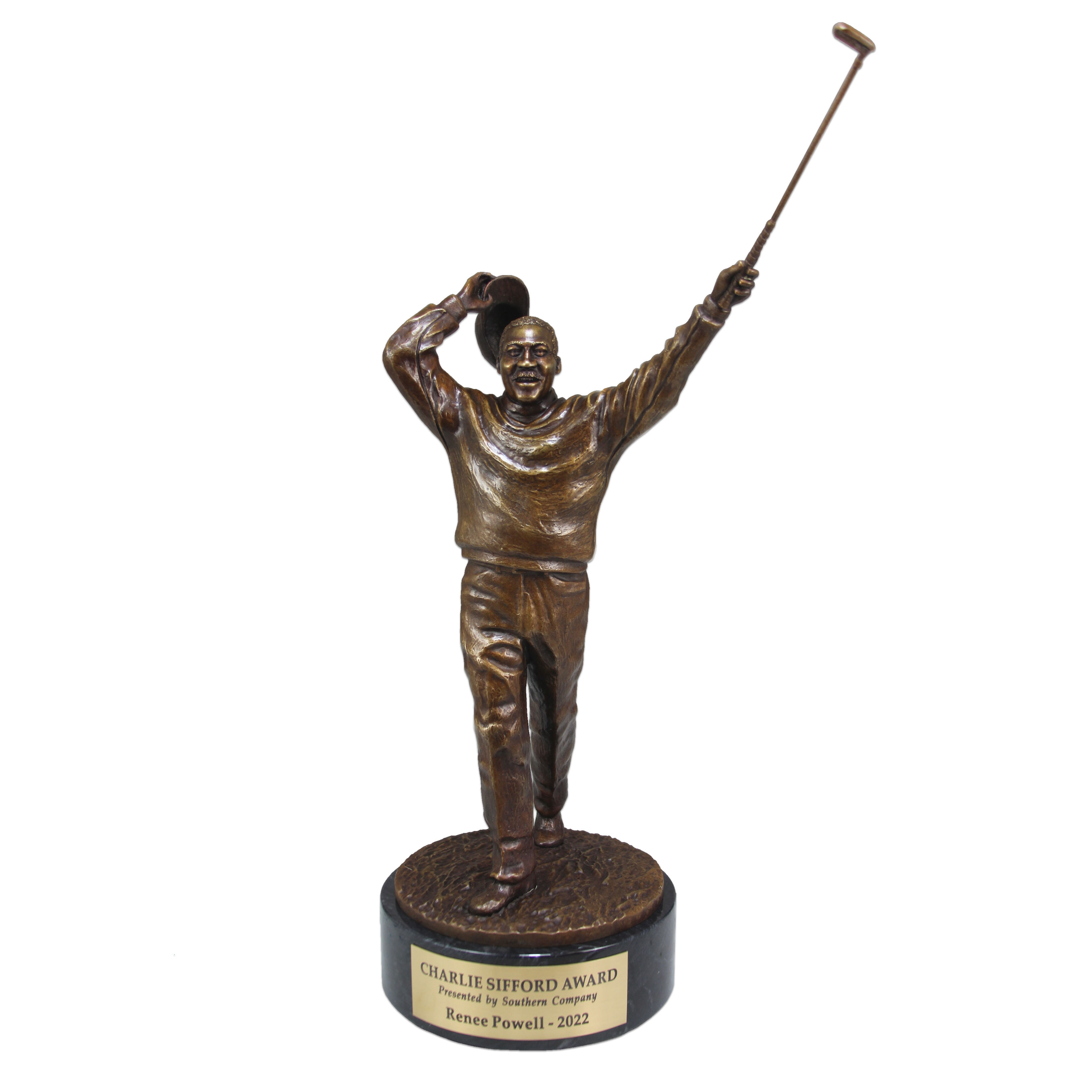 World Golf Hall of Fame Charlie Sifford Award made by Malcolm DeMille